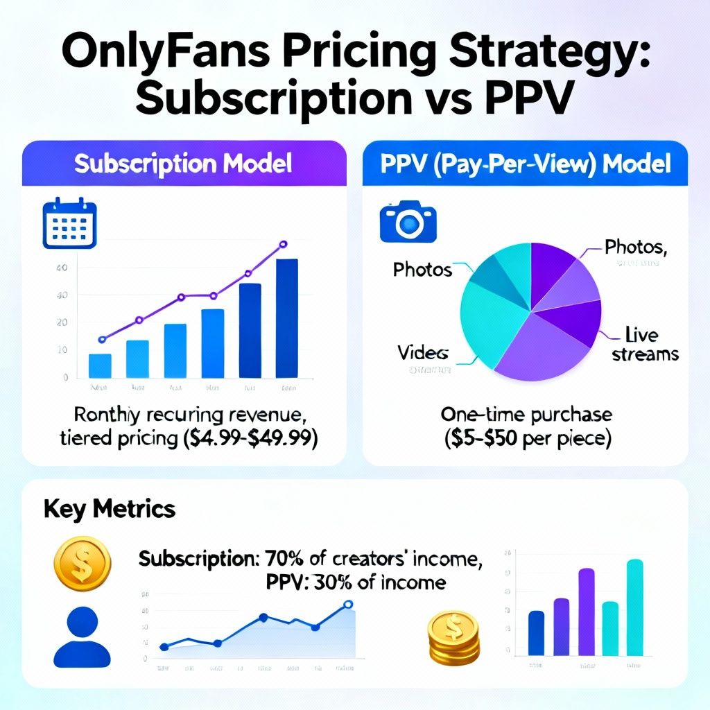 Strategie vun de Präisser op OnlyFans: Abounement vs PPV