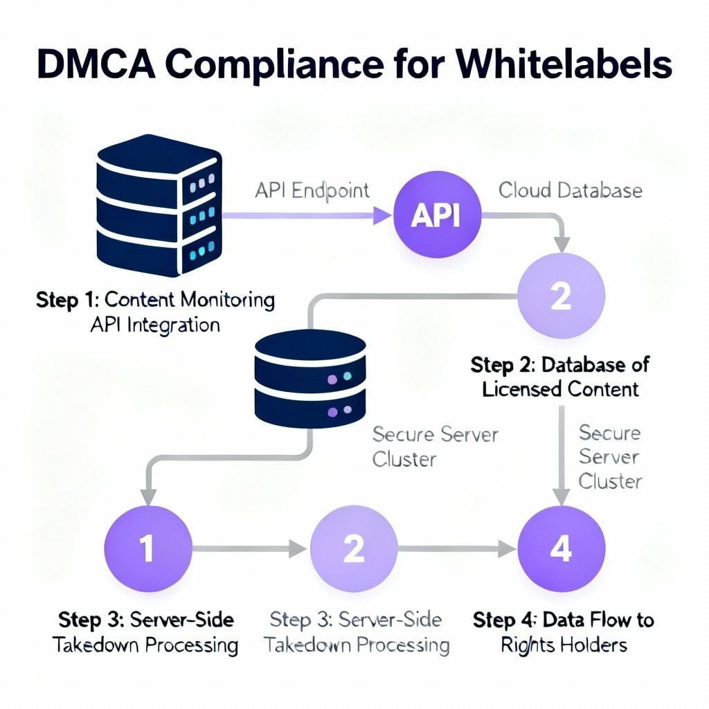 Cumprimento DMCA para Whitelabels